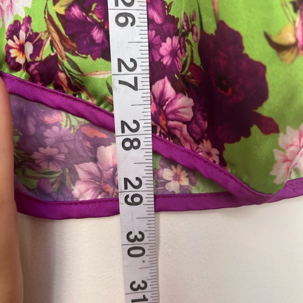 Giovanna Nicolai Silk Floral Wrap Top 40 - Picture 11 of 12